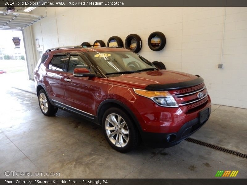 Ruby Red / Medium Light Stone 2014 Ford Explorer Limited 4WD