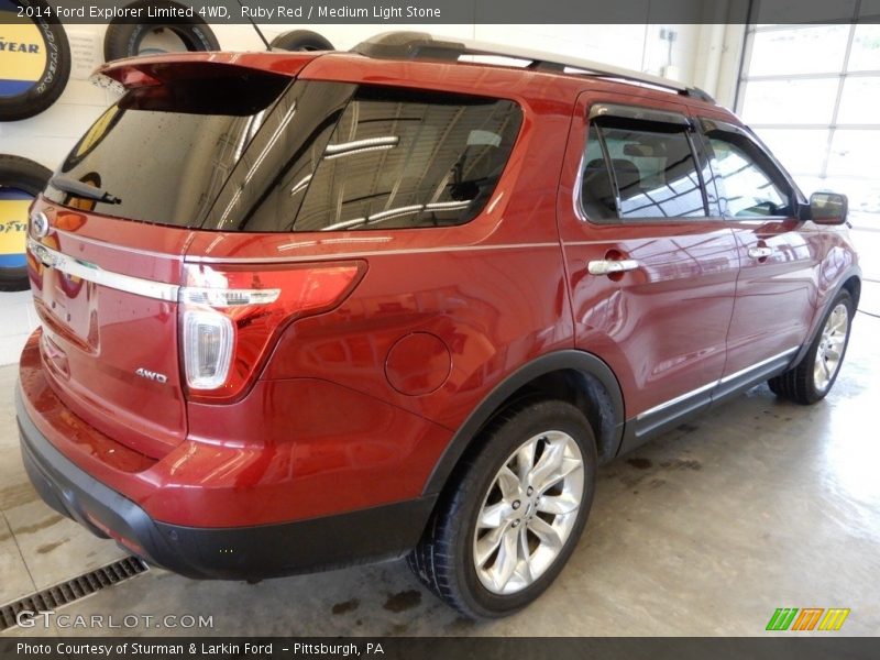 Ruby Red / Medium Light Stone 2014 Ford Explorer Limited 4WD