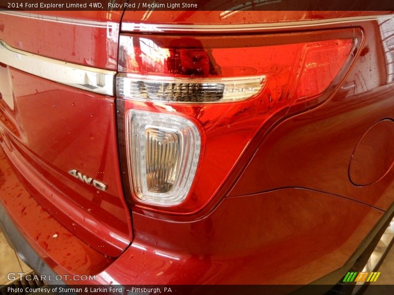Ruby Red / Medium Light Stone 2014 Ford Explorer Limited 4WD
