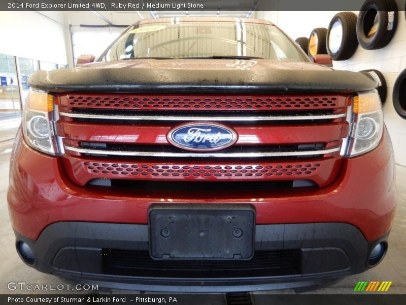 Ruby Red / Medium Light Stone 2014 Ford Explorer Limited 4WD