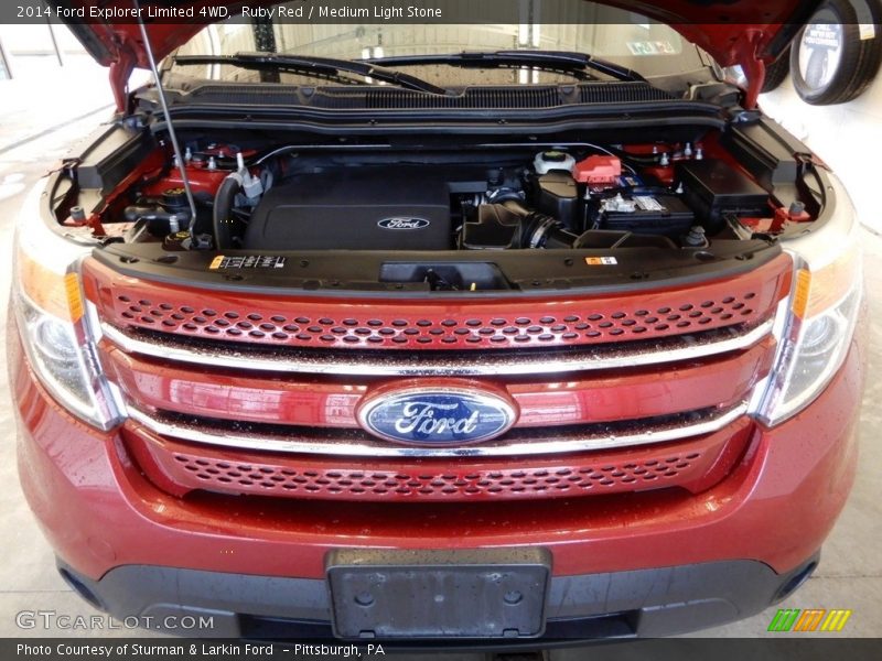 Ruby Red / Medium Light Stone 2014 Ford Explorer Limited 4WD
