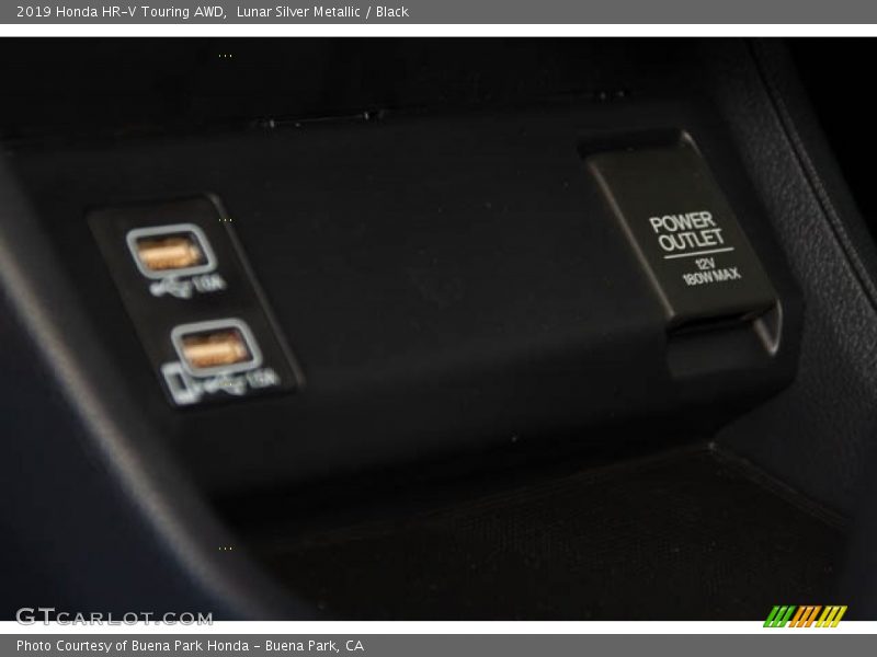 Lunar Silver Metallic / Black 2019 Honda HR-V Touring AWD