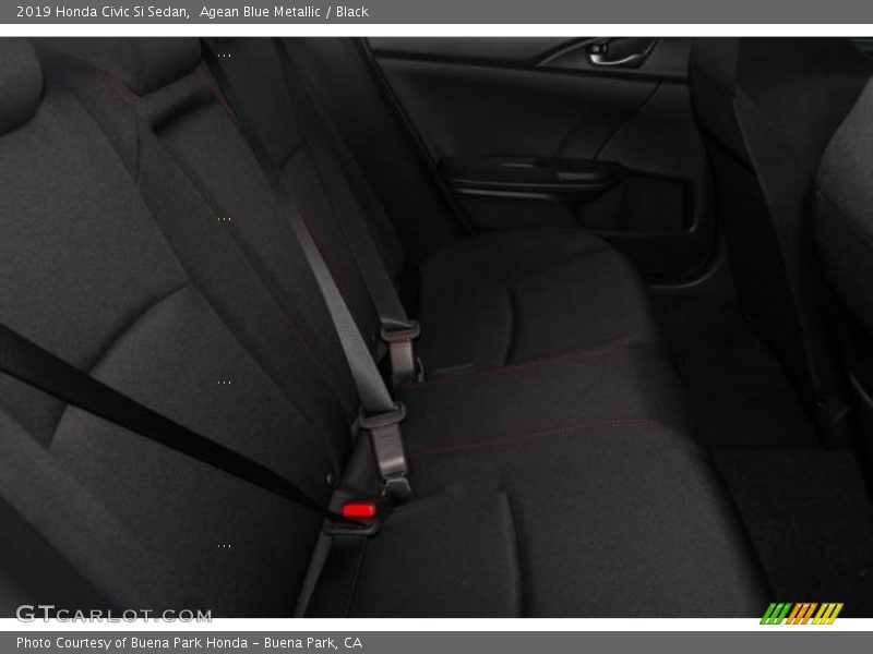 Agean Blue Metallic / Black 2019 Honda Civic Si Sedan