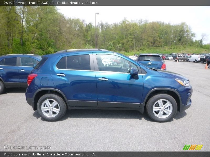 Pacific Blue Metallic / Jet Black 2019 Chevrolet Trax LT AWD