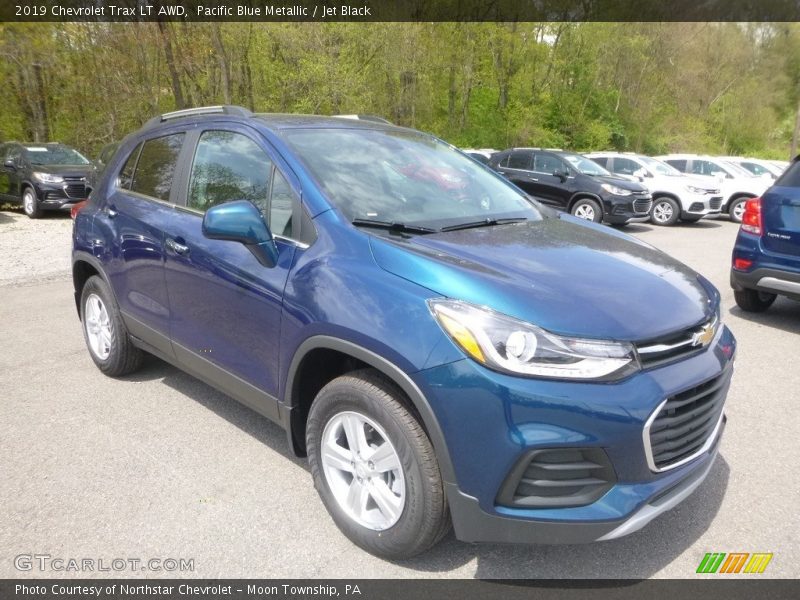 Pacific Blue Metallic / Jet Black 2019 Chevrolet Trax LT AWD