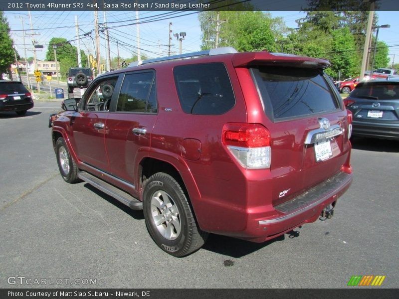 Salsa Red Pearl / Sand Beige Leather 2012 Toyota 4Runner SR5 4x4