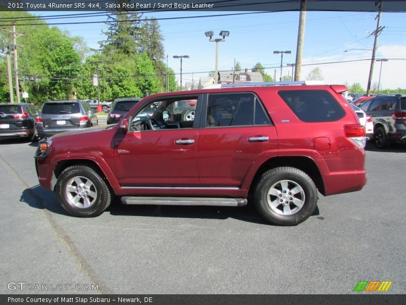 Salsa Red Pearl / Sand Beige Leather 2012 Toyota 4Runner SR5 4x4