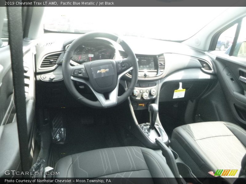 Pacific Blue Metallic / Jet Black 2019 Chevrolet Trax LT AWD