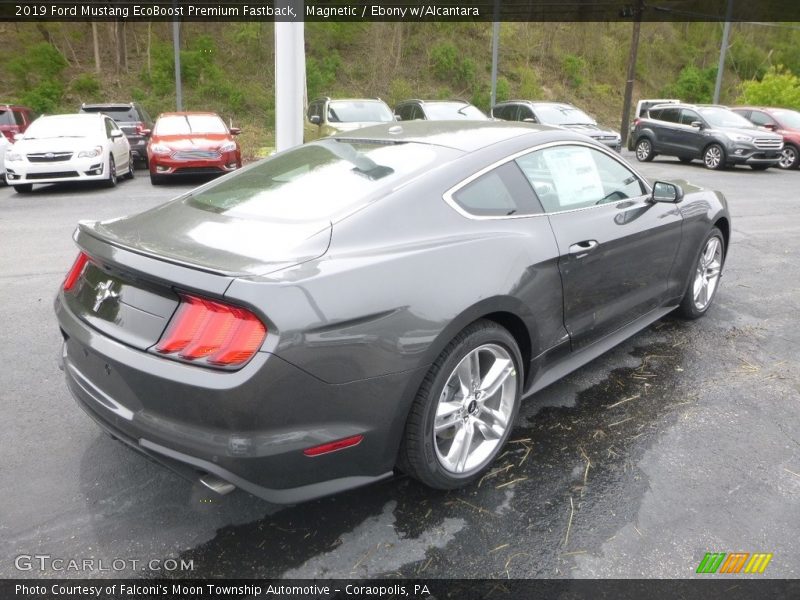 Magnetic / Ebony w/Alcantara 2019 Ford Mustang EcoBoost Premium Fastback
