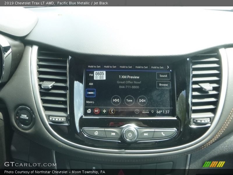 Pacific Blue Metallic / Jet Black 2019 Chevrolet Trax LT AWD