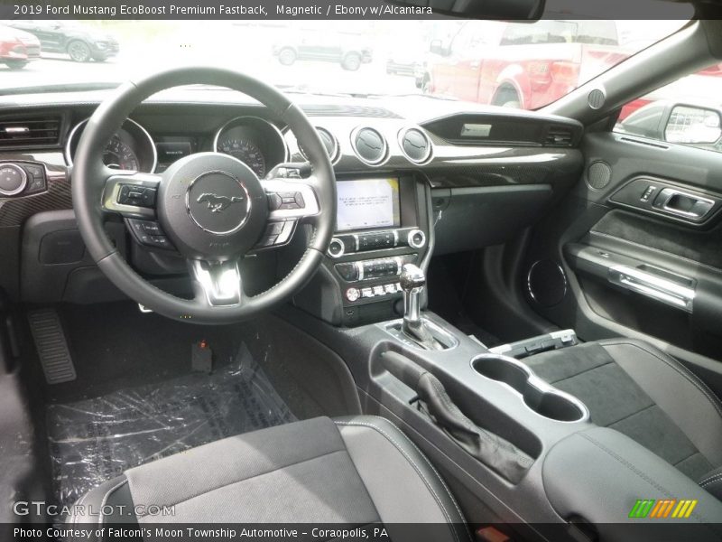 Magnetic / Ebony w/Alcantara 2019 Ford Mustang EcoBoost Premium Fastback