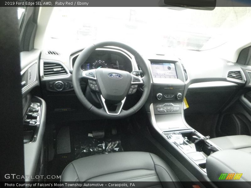 Ruby Red / Ebony 2019 Ford Edge SEL AWD