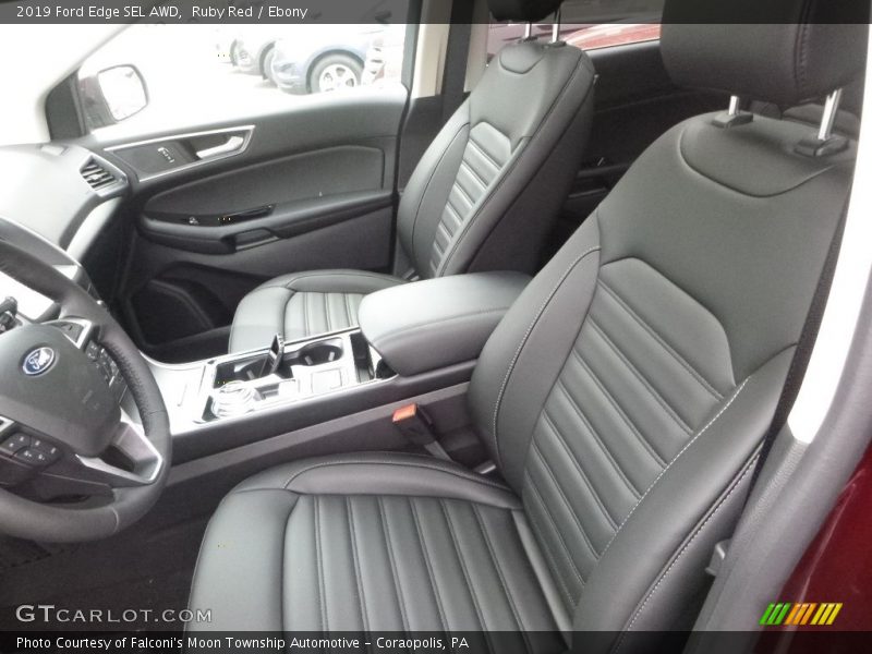 Ruby Red / Ebony 2019 Ford Edge SEL AWD