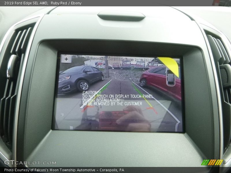 Ruby Red / Ebony 2019 Ford Edge SEL AWD
