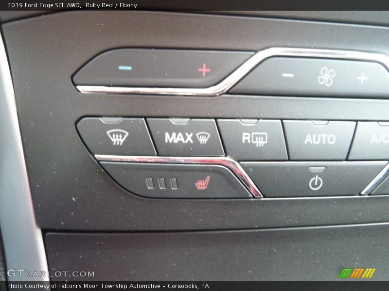Ruby Red / Ebony 2019 Ford Edge SEL AWD