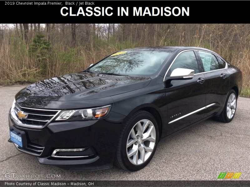 Black / Jet Black 2019 Chevrolet Impala Premier
