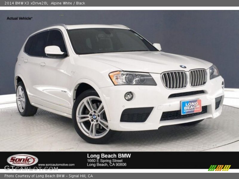 Alpine White / Black 2014 BMW X3 xDrive28i
