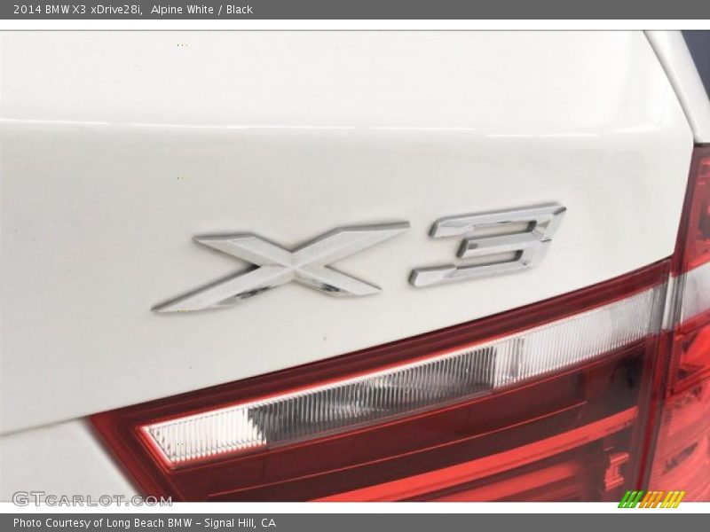 Alpine White / Black 2014 BMW X3 xDrive28i