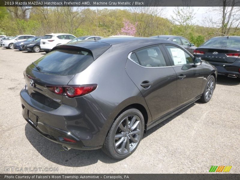 Machine Gray Metallic / Black 2019 Mazda MAZDA3 Hatchback Preferred AWD