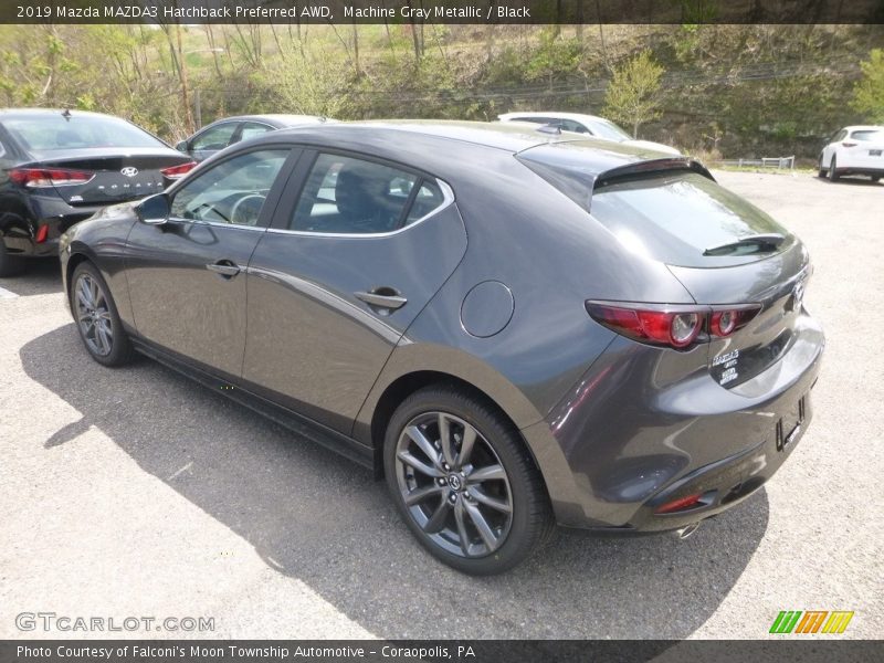 Machine Gray Metallic / Black 2019 Mazda MAZDA3 Hatchback Preferred AWD