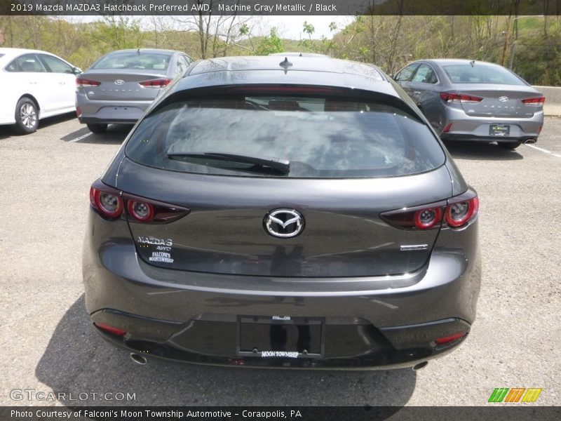 Machine Gray Metallic / Black 2019 Mazda MAZDA3 Hatchback Preferred AWD