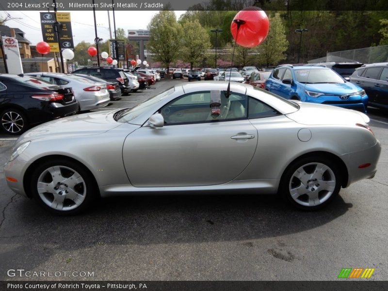 Millennium Silver Metallic / Saddle 2004 Lexus SC 430