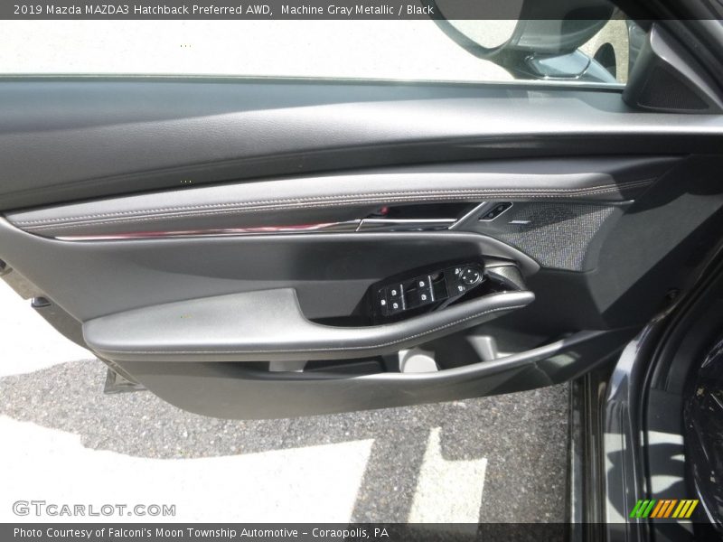 Machine Gray Metallic / Black 2019 Mazda MAZDA3 Hatchback Preferred AWD