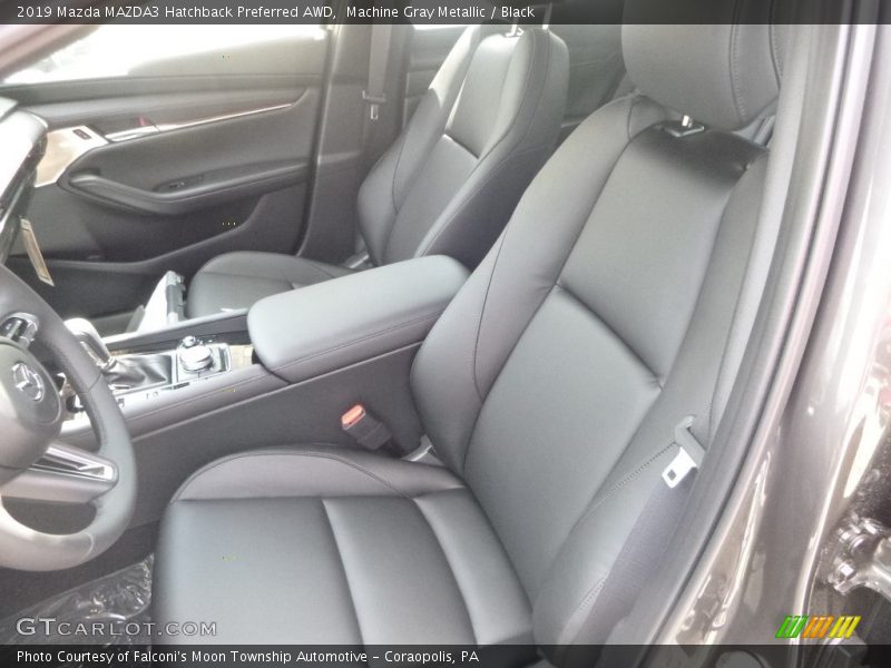 Machine Gray Metallic / Black 2019 Mazda MAZDA3 Hatchback Preferred AWD