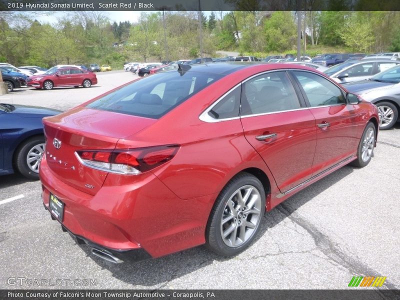 Scarlet Red / Black 2019 Hyundai Sonata Limited