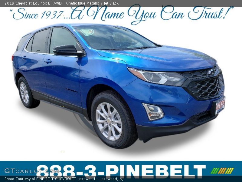 Kinetic Blue Metallic / Jet Black 2019 Chevrolet Equinox LT AWD
