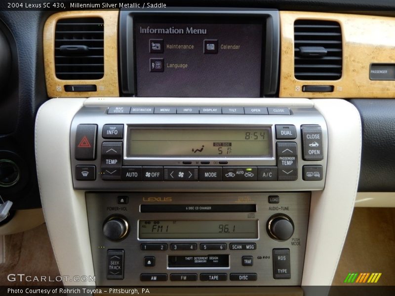 Millennium Silver Metallic / Saddle 2004 Lexus SC 430