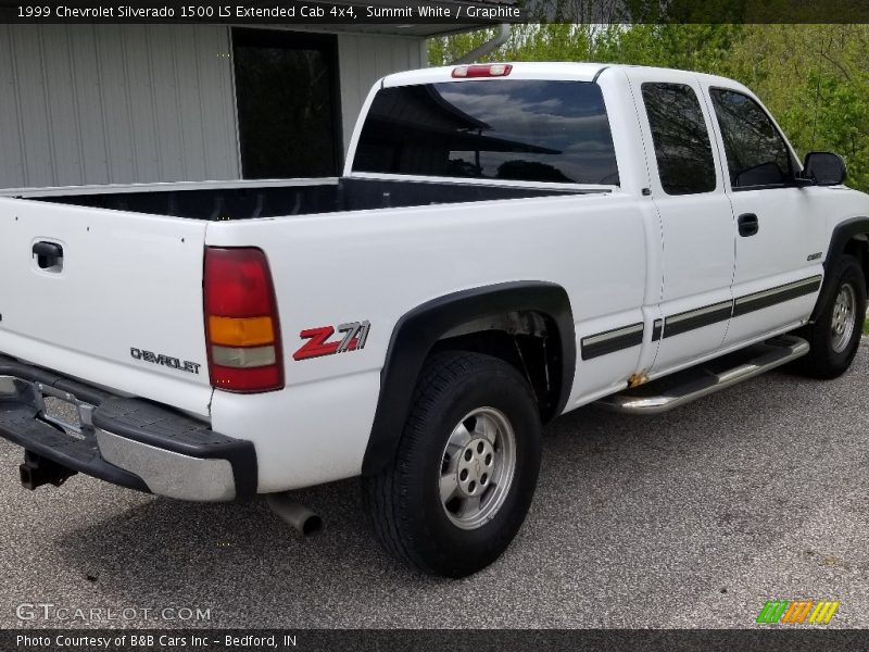 Summit White / Graphite 1999 Chevrolet Silverado 1500 LS Extended Cab 4x4