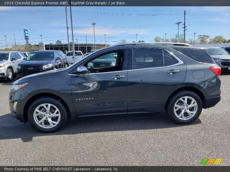 Nightfall Gray Metallic / Jet Black 2019 Chevrolet Equinox Premier AWD