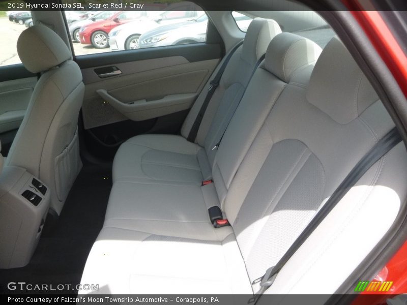 Scarlet Red / Gray 2019 Hyundai Sonata SEL