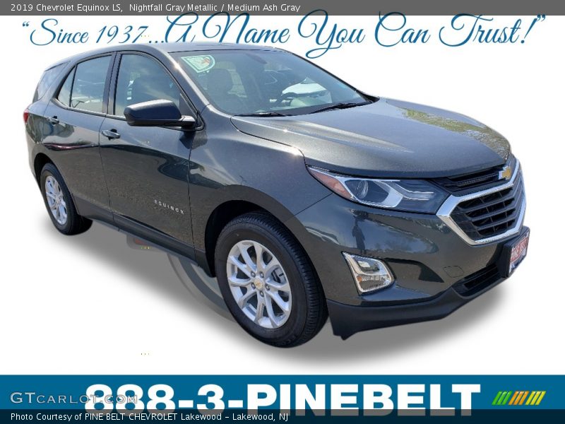 Nightfall Gray Metallic / Medium Ash Gray 2019 Chevrolet Equinox LS