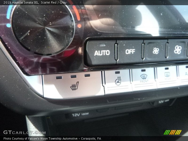 Scarlet Red / Gray 2019 Hyundai Sonata SEL