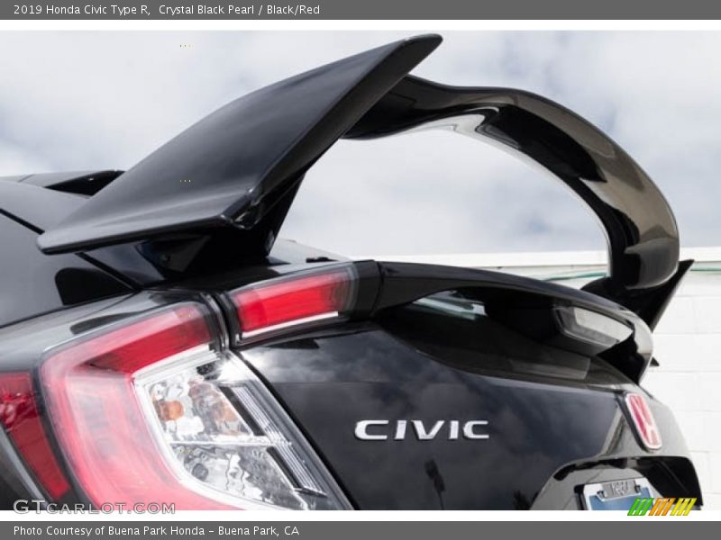 Crystal Black Pearl / Black/Red 2019 Honda Civic Type R