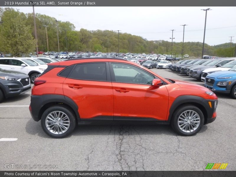  2019 Kona SEL AWD Sunset Orange