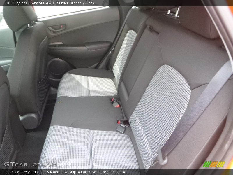 Rear Seat of 2019 Kona SEL AWD