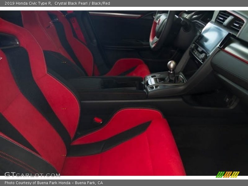 Crystal Black Pearl / Black/Red 2019 Honda Civic Type R