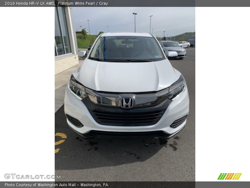 Platinum White Pearl / Gray 2019 Honda HR-V LX AWD