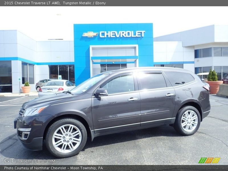 Tungsten Metallic / Ebony 2015 Chevrolet Traverse LT AWD