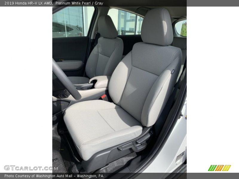 Platinum White Pearl / Gray 2019 Honda HR-V LX AWD