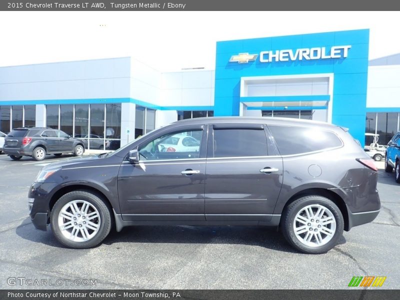 Tungsten Metallic / Ebony 2015 Chevrolet Traverse LT AWD