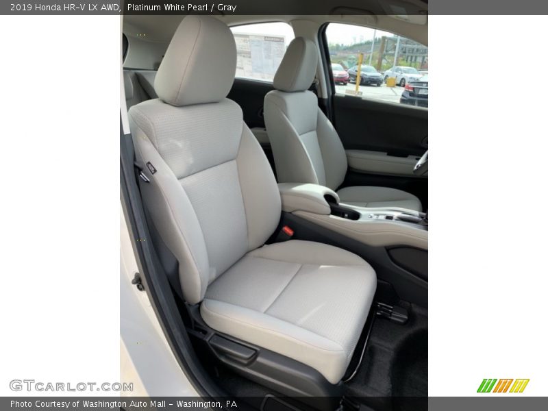 Platinum White Pearl / Gray 2019 Honda HR-V LX AWD