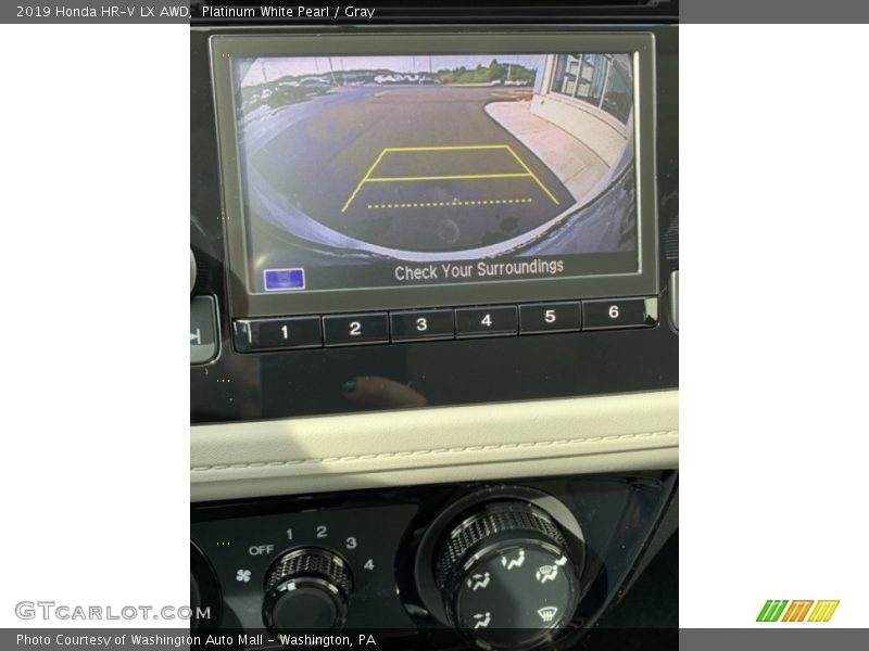 Platinum White Pearl / Gray 2019 Honda HR-V LX AWD