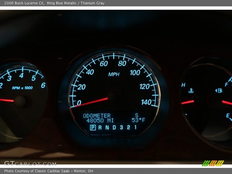 Ming Blue Metallic / Titanium Gray 2006 Buick Lucerne CX