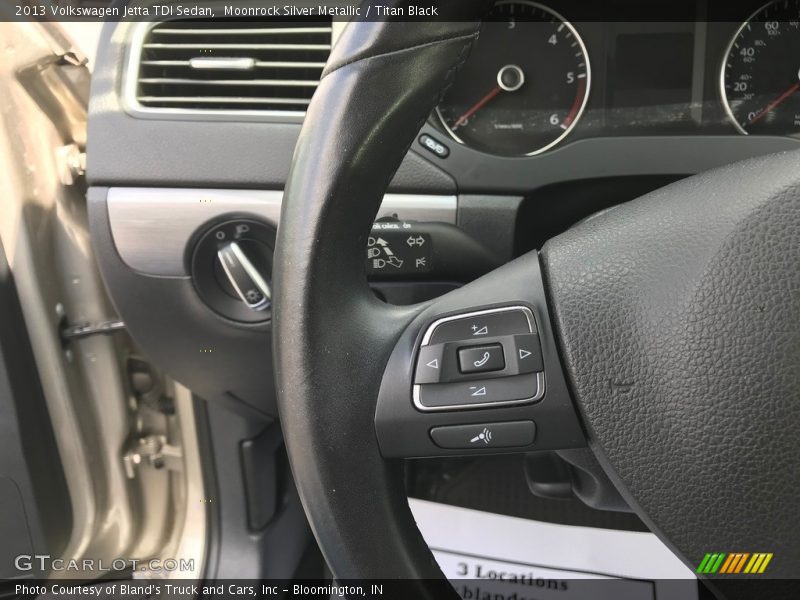 Moonrock Silver Metallic / Titan Black 2013 Volkswagen Jetta TDI Sedan