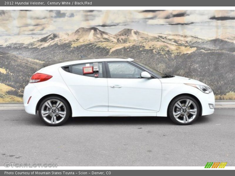 Century White / Black/Red 2012 Hyundai Veloster