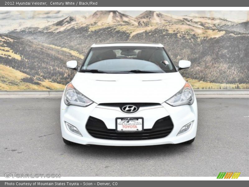 Century White / Black/Red 2012 Hyundai Veloster